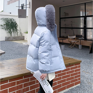 Chaqueta acolchada para mujer, chaqueta ligera de invierno con capucha, chaqueta acolchada, ropa de abrigo informal con cremallera completa - Product Image 6