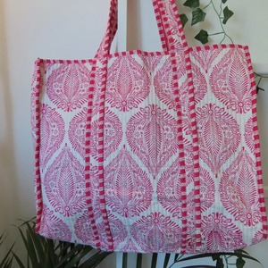 Bolsos de Hombro Acolchados de Algodón para Mujer, Estilo Vintage, Forro de Lona, Cierre de Cremallera, Elegantes, Duraderos, Ecológicos, Ligeros, para Compras de Verano - Product Image 2