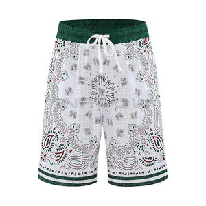 Pantalones cortos de malla de poliéster 100% para hombre, cintura elástica cómoda, sublimación gráfica personalizada, pantalones cortos para hombre, el mejor estilo callejero, entrada corta - Product Image 3