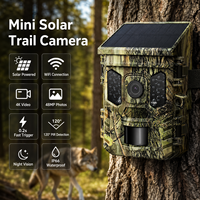 Caméra infrarouge de surveillance Sensvision avec LED 850/940nm, étanche IP66, sans éclat visible, solaire, WiFi, 4K CMOS, 120 PIR, pour la chasse et la surveillance de la faune en extérieur