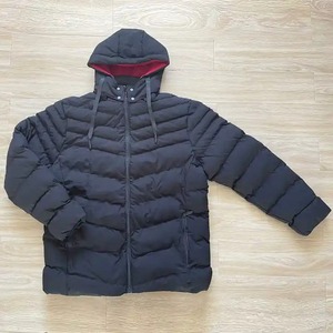 Veste à bulle respirante à séchage rapide avec logo personnalisé veste d'hiver à capuche douce et durable décontractée double doublure en coton pour hommes - Product Image 5