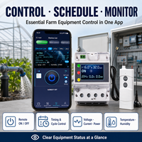 Contrôleur agricole intelligent 4G ou WiFi AC 75-400V jusqu'à 10kW, interrupteur à distance par application pour pompes d'irrigation