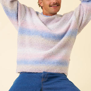Suéter de Hombre de Punto de Mohair con Degradado de Color, Estilo Hip Hop, Transpirable, Hecho a Medida, Precio Asequible al por Mayor - Product Image 3