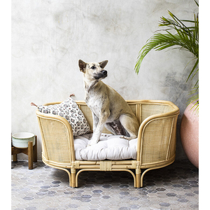 Meubles de maison en rotin pour chien, lit pour chien en rotin naturel, lit pour chat, fabriqué au Vietnam, au design unique, vente en gros - Product Image 6
