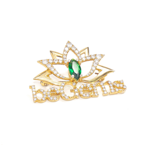Hot Selling Accessories Trendy 2025 beGems <b>Brooch</b> Luxury <b>Fashion</b> Lapel Pin For Events - Product Image 2