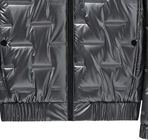 Chaqueta con Capucha de Talla Grande, Estilo Puffer, Color Sólido, de Nailon Brillante con Cierre, para Mantener el Calor en Invierno, Novedad de 2026 - Product Image 3