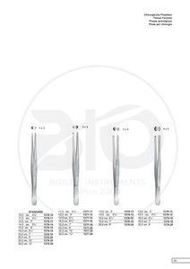 プレミアムステンレス鋼製 ジェラルド組織鉗子 7インチ カーブ デリケート 1x2歯 ファインポイント手術器具 精密用 - Product Image 2
