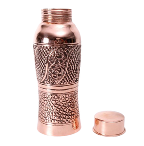 Pure Copper Hammered Finished Antique Design Material for Travelling Purpose Ayurveda Healing Health Benefit - Product Image 2