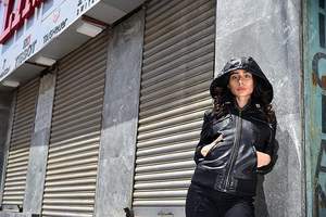 แจ็คเก็ตหนังแกะแท้ของผู้หญิงเสื้อผ้าแฟชั่น2025สำหรับผู้หญิงสไตล์บอมเบอร์ผ้าแคนวาสระบายอากาศได้ดี - Product Image 5