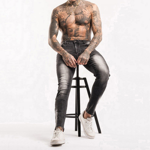 Jeans de Mezclilla Formales Sólidos y Transpirables de Diseño Personalizado OEM 2025 para Hombre, Alta Calidad, Otoño Verano, a Precio Económico - Product Image 4