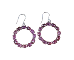 Boucles d'oreilles classiques faites à la main 925 bijoux en argent massif pour femmes 925 argent Sterling Tourmaline pierres précieuses Boho Style boucles d'oreilles cadeau - Product Image 1