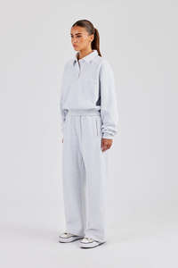 Haute qualité personnalisé gris chiné femmes survêtement 2 pièces ensemble à capuche et survêtement ensemble pantalons de survêtement Streetwear Gym survêtement pour les femmes - Product Image 2