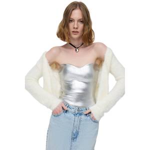 T-shirt décontracté pour femme, 100% coton, manches longues, col rond, coupe classique - Product Image 1