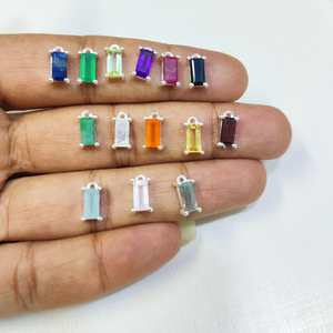 ชุดเครื่องประดับโรเดียมอัญมณีชิ้นเล็กๆจี้พลอย925สำหรับทำเครื่องประดับ - Product Image 2