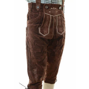 Qualité supérieure Personnalisé Slim Fit Bavarois Oktoberfest Lederhosen Homme Décontracté Couleur Unie Cuir de Chèvre Oktoberfest Lederhosen - Product Image 3