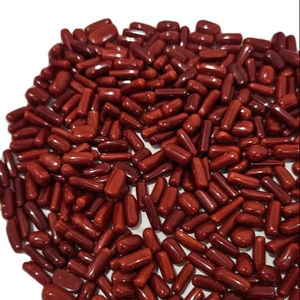 Coral rouge italien, forme ovale plate, cabochon, pierre précieuse en vrac, fabrication de bijoux, prix de gros, qualité naturelle - Product Image 1