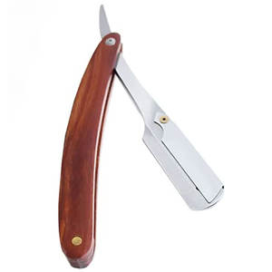 Meilleur fournisseur de rasoirs à lame unique en acier inoxydable pour barbier, durables, pour salon de coiffure, avec manche rouge - Product Image 2