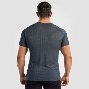 Men's Power Rise Grey Tee Premium Undershirt for Comfort and Style - Product Image 3