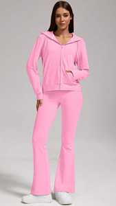 Conjunto de Dos Piezas para Mujer, Talla Grande, Invierno 2025, Estilo Casual, Cuello Redondo, Manga con Puño en Forma de Micro Cuerno - Product Image 6