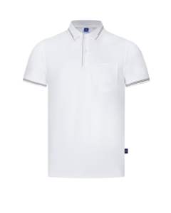 Polos de tela elástica transpirable de secado rápido para hombre, 100% de algodón, uniformes, ropa para mujer - Product Image 6