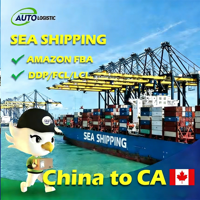 Expédition maritime bon marché, transitaire de fret de Chine vers le Canada, transport en conteneur FCL LCL vers le port DDP DDU DAP