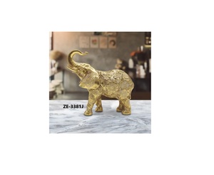 Statue d'animal en métal artisanale créative pour le style contemporain de la maison Décoration de mariage rustique Zahid Exports Impression Moderne Chinoise - Product Image 1