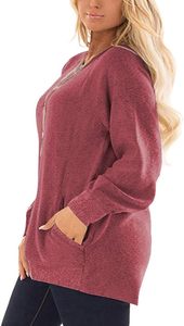 Sudaderas Casuales de Manga Larga con Bolsillos y Forro Polar Ecológico para Mujer, Tallas Grandes, Gran Venta - Product Image 4