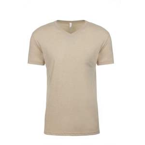 CVC T-shirt à manches courtes col en V - 6240 V sur mesure hommes et femmes prix en gros hommes Premium CVC t-shirt à col en V - Product Image 3