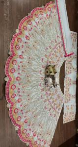 ชุดผ้าจอร์เจียแบบดั้งเดิมของผู้หญิงชุดแต่งงานแบบกึ่งเย็บชุดอินเดียสำหรับปาร์ตี้ฤดูร้อนและฤดูหนาวเป็นแรงบันดาลใจให้กับผู้ใหญ่ - Product Image 4