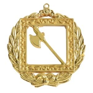 Premium Quality <b>Polished</b> Grand Guard Knights Templar Collar Jewel Golden Plated Brass Jewel - Product Image 1