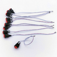 Connecteurs PC Square Switch Cable Reset Power Restart Cable Wire pour Office Bare Computer Auto Wire Harness