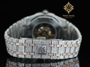 Luxury Automatic Iced Moissanite <b>Mens</b> <b>Watch</b> Refined Diamond <b>Bracelet</b> Clasp High-End Mechanical Movement <b>for</b> Any Occasion Date - Product Image 5