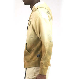 Sudadera con capucha lavada de aspecto Vintage con cordón informal para hombre y mujer, Sudadera con capucha Vintage de calidad Premium - Product Image 3