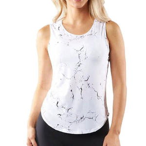 Débardeurs respirants 100% coton pour femmes Logo personnalisé avant Service OEM vente en gros hauts de gymnastique d'été livraison gratuite - Product Image 1