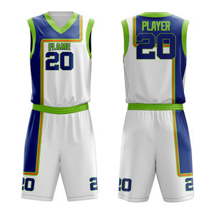 Conjunto de Uniforme de Baloncesto de Verano a Bajo Precio, Ropa Deportiva Transpirable de Poliéster Liso, Conjuntos de Tallas Grandes con Técnica de Impresión por Sublimación - Product Image 4