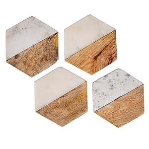 Posavasos de madera redondo de resina de nueva tendencia para bebidas, producto de gran oferta y posavasos de madera de la mejor calidad para regalo de restaurante de Hotel en casa - Product Image 2