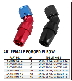 Haute qualité 45 degrés Cutter femelle Forge coude pivotant raccord d'extrémité de tuyau pour la course - Product Image 6