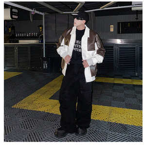 Chaqueta de cuero para hombre, cálida, suave y cómoda, OEM, ODM, directo de fábrica, venta al por mayor, ropa de motorista personalizada - Product Image 5