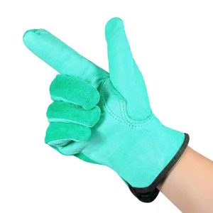 Guantes de conductor de cuero dividido de grano de piel de vaca Tamaño XL Forro de algodón suave y cómodo Trabajo de seguridad industrial Mano antiestática - Product Image 2