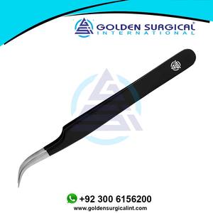 Pince à cils professionnelle Extensions incurvées Pince à cils | Instruments de beauté avec logo personnalisé - Product Image 2