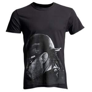 Camiseta gráfica Stacktober para hombres y mujeres, estampado artístico de retrato oscuro, camiseta creativa de algodón negro para ropa de calle - Product Image 1
