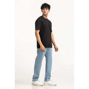 Camiseta Oversize de Corte Regular y Estilo Moderno MN-TS-WS25-028, Jersey de Algodón/Bambú de Alto Gramaje, Comprimido con Estampado Gráfico, Largo Extendido - Product Image 6