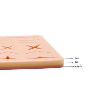 ชุดดูแลผิวมนุษย์แผ่นโฟม EVA 3ชั้นสำหรับฝึกเย็บแผลชุดเครื่องมือเย็บแผล - Product Image 3