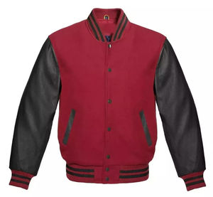 MOVA TEXTILES 2025 Chaqueta Varsity Premium para Hombre-Mangas Delanteras de Lana y Cuero Genuino en Todos los Colores - Product Image 5