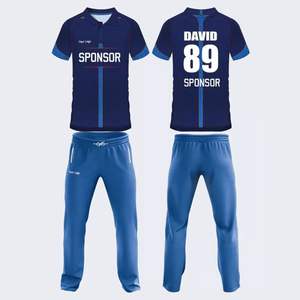 Uniformes personnalisés de cricket à bas quantité minimale de commande Uniforme d'équipe de conception par sublimation Nouvel uniforme de cricket par sublimation à bas prix - Product Image 5