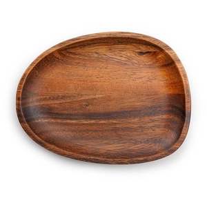 PLAT EN BOIS DE CUISINE SARVIG PLATEAU PIN BOÎTE Ovale Bateau Bonbons Biscuits Nourriture Fruits Décoration de La Maison Cadeau - Product Image 2