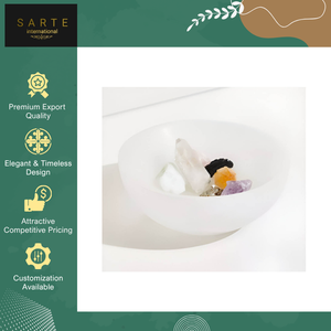 ชามคริสตัลบำบัดแบบซีลีไนต์ทำมือวัสดุขัดเงาเป็นมิตรต่อสิ่งแวดล้อมของตกแต่งบ้าน - Product Image 6