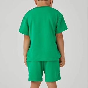 Vêtements pour enfants à logo personnalisé, prix d'usine, pyjamas courts d'été 100% coton pour filles, shorts pour garçons, t-shirts, ensemble de vêtements pour enfants - Product Image 4