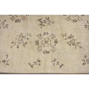 Clásico Beige marrón 2,8X7,9 pies hecho a mano de piel de lana alfombra turca Rectangular Patchwork diseño para sala de estar dormitorio 4m látex - Product Image 5