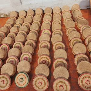 เบาะผักตบชวาทำด้วยมือดอกบัวเวียดนามพร้อมเส้นใยสำหรับการอยู่อาศัย - Product Image 5